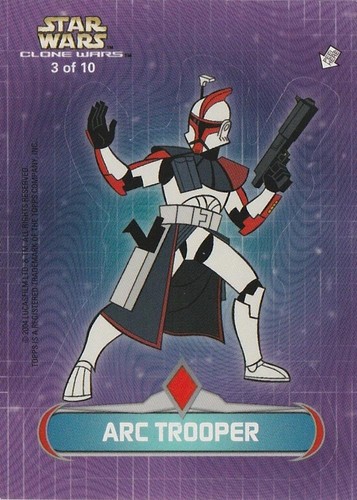 STAR WARS CLONE WARS DIE CUT STICKERS 1 TO 10 BY TOPPS - Picture 8 of 27