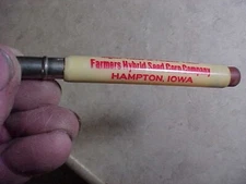 Vintage Advertising bullet pencil-Farmers Hybrid Seed Corn Co, Hampton, Iowa