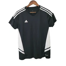 Adidas Aeroready Condivo22 Jersey Womens Soccer Size L (16-18) Black & White 