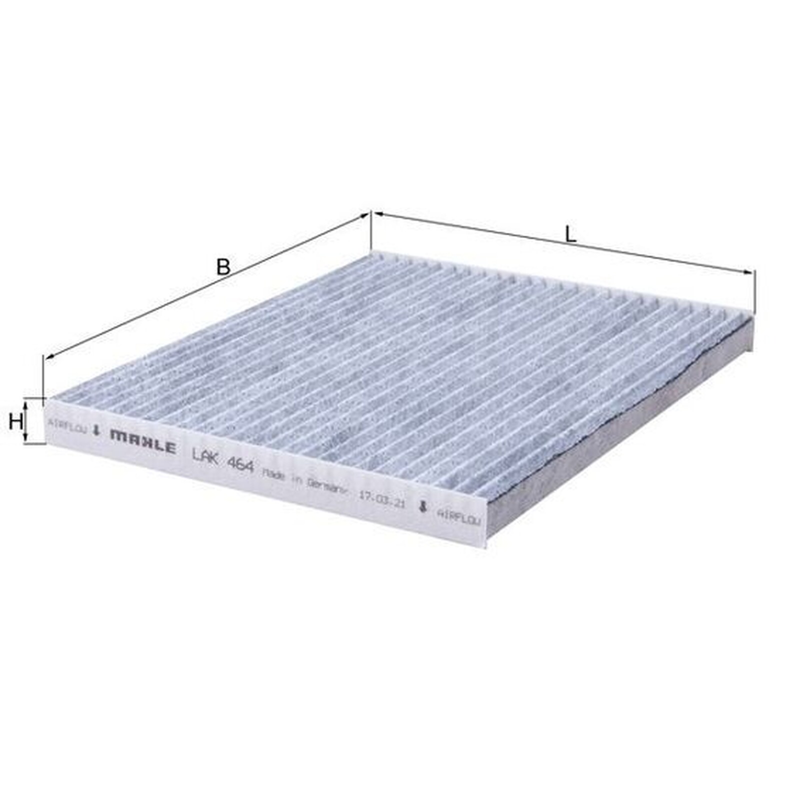 Mahle Cabin Filter LAK464 Carbon Activated OEM Specifications & Quality