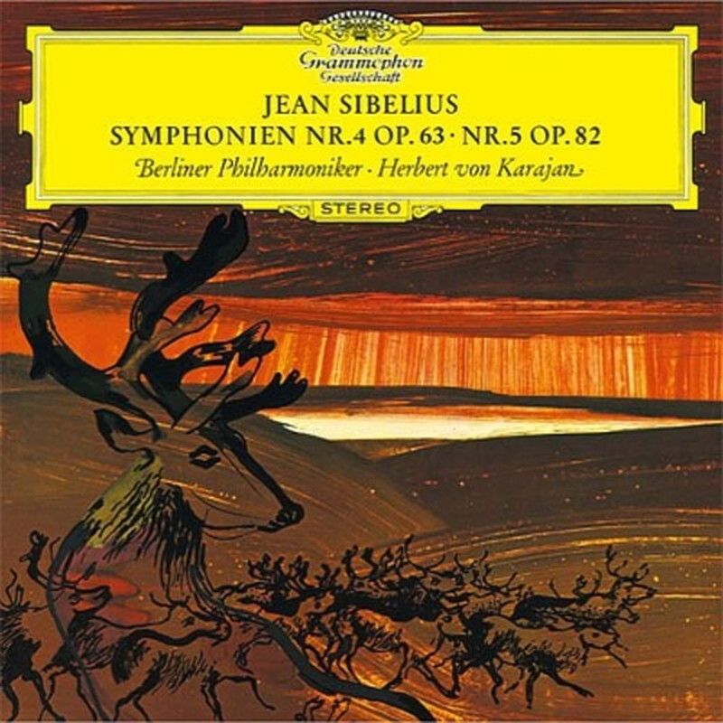 Сибелиус (1865-1957)/Симфонии № 4, 5 : Герберт фон Караян UCCG90686 Новый CD