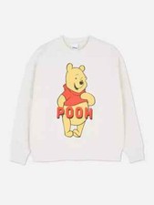 Image of New Disney's Winnie the Pooh Limited Edition Cute Cotton Blend Ivory Sweatshirt