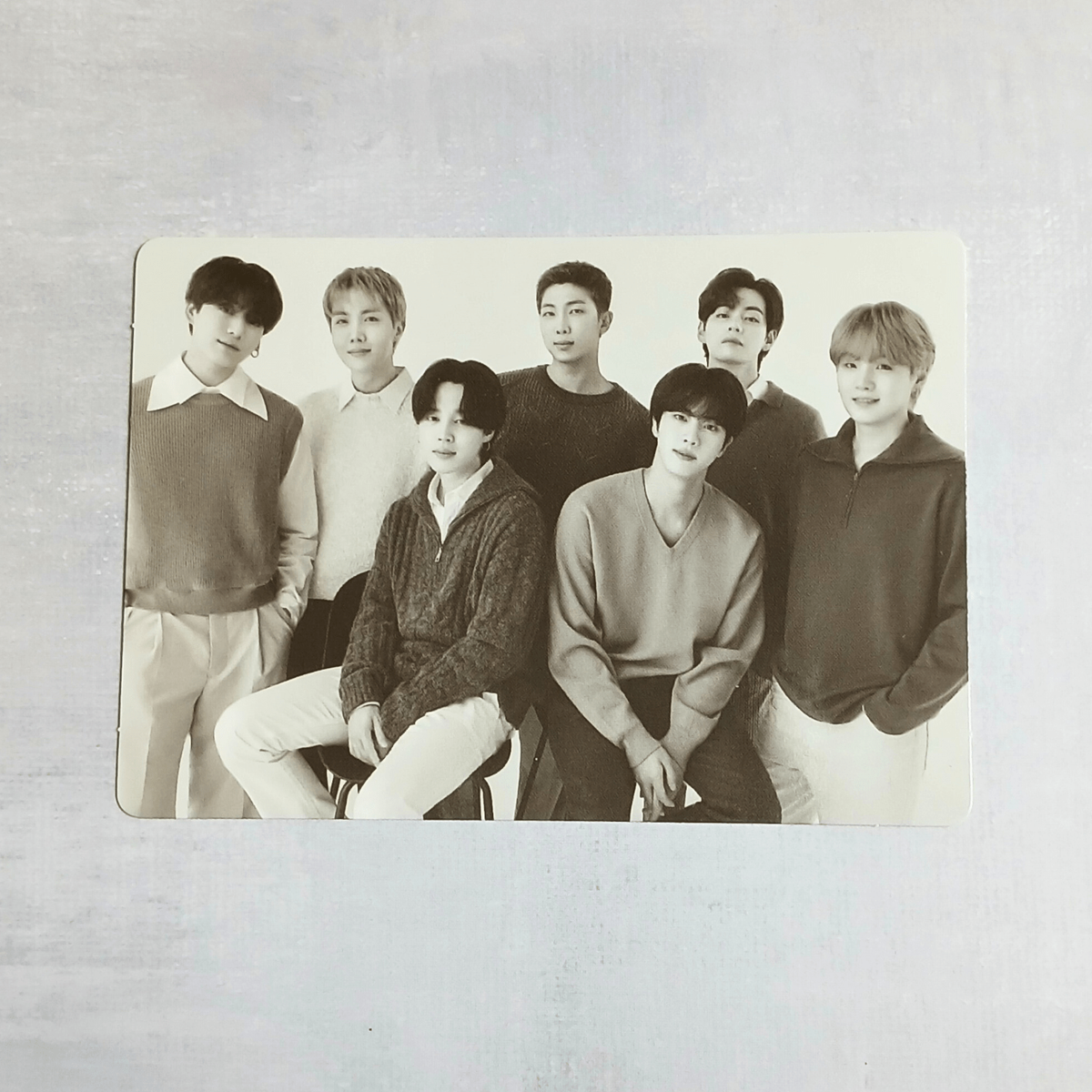 BTS 2024 POP-UP: Monochrome Mini Photocard Printed Photo Visitors
