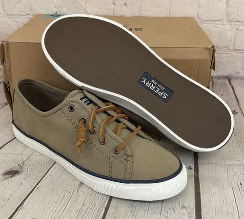 Sperry Top-Sider 80328 Seacoast Nubuck Taupe Women's Boat Shoes US 9.5 M UK 7 M - Picture 2 of 14