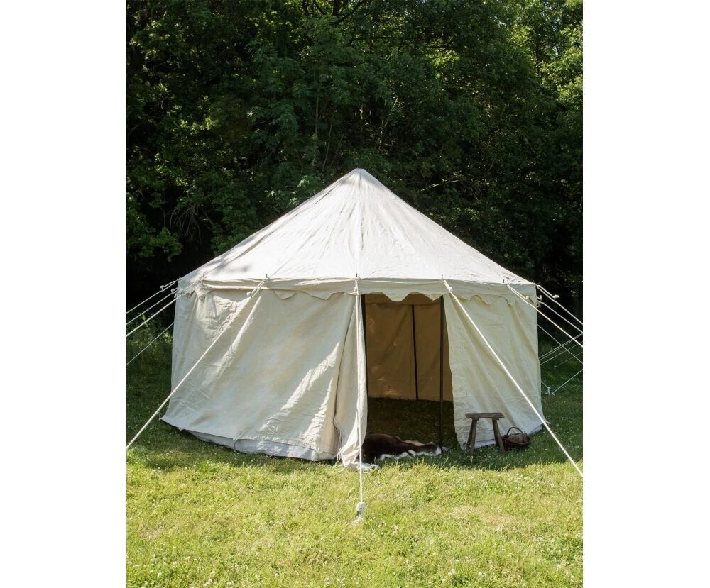 Medieval Round 5m Tent Functional waterproof tent larp reenactment camping event