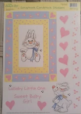 SUZY'S ZOO CARDSTOCK STICKERS - BABY GIRL #84001