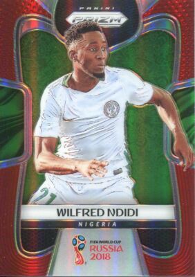 Prizm World Cup 2018 Red [149] Parallel Base Card #145 Wilfred Ndidi - Nigeria
