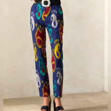  1390 Ralph Lauren Purple Label Made Italy Mulberry Silk Pant -WOMEN- Size 2