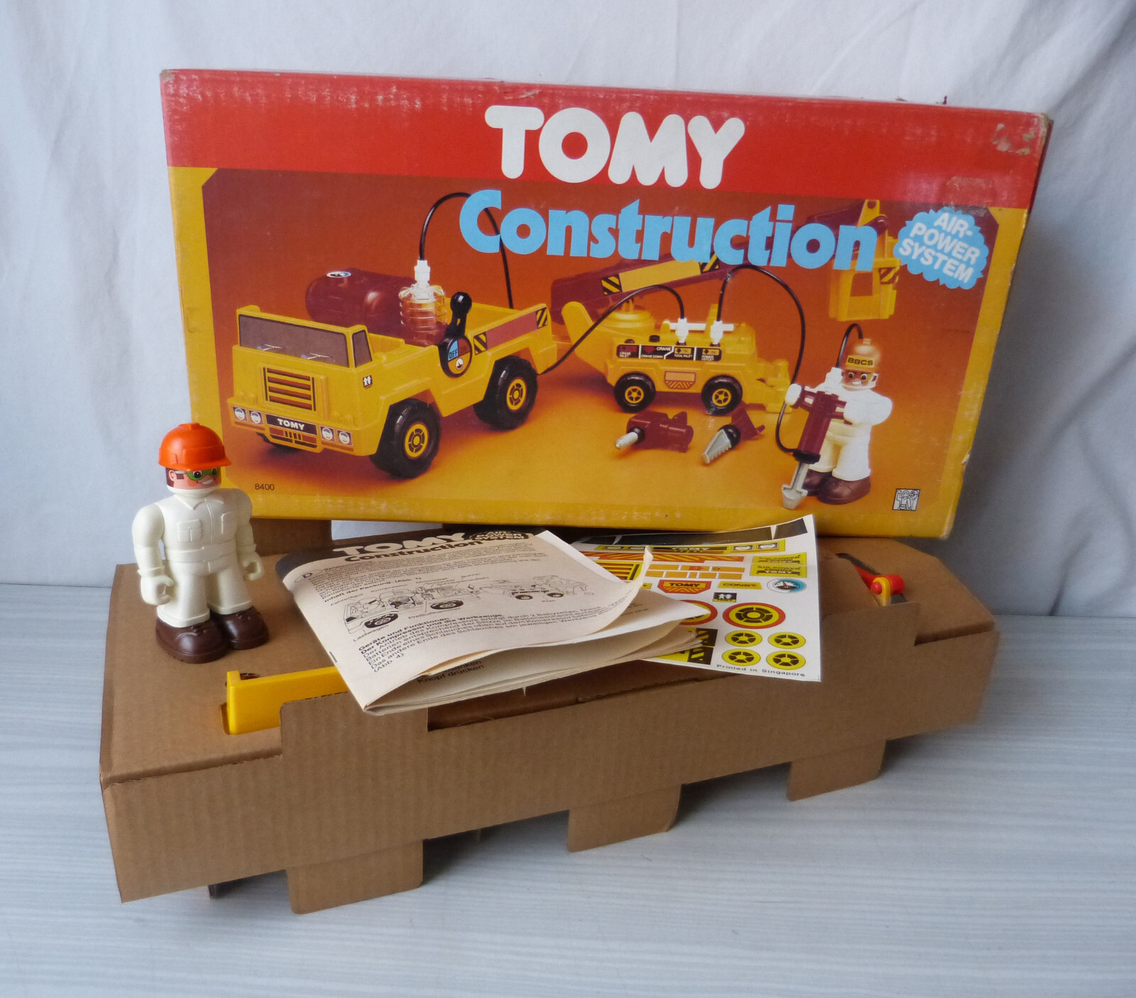 Chantier Tomy 8400 Air-Power System jouet de construction vintage neuf en boite