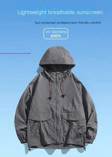 New Outdoor UPF50+ Sunscreen Jacket Men Women Casual water repellent Hooded Coat - Picture 4 of 26