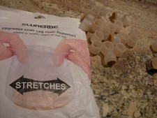 24 Pcs Chair Leg Floor Protectors for Hardwood Floors Silicone Covers 5/8" x 1"