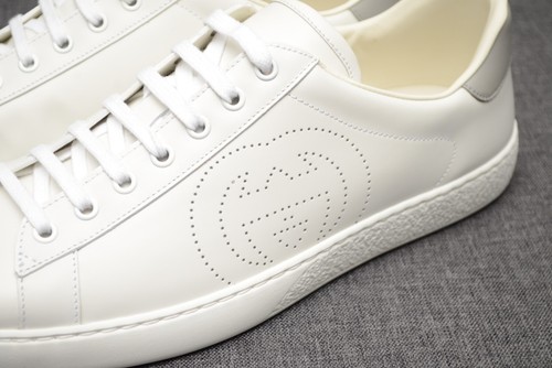 Scarpe sneakers uomo Gucci Ace autentiche in pelle bianca taglia 10,US 11,EU 44 - Foto 4 di 15