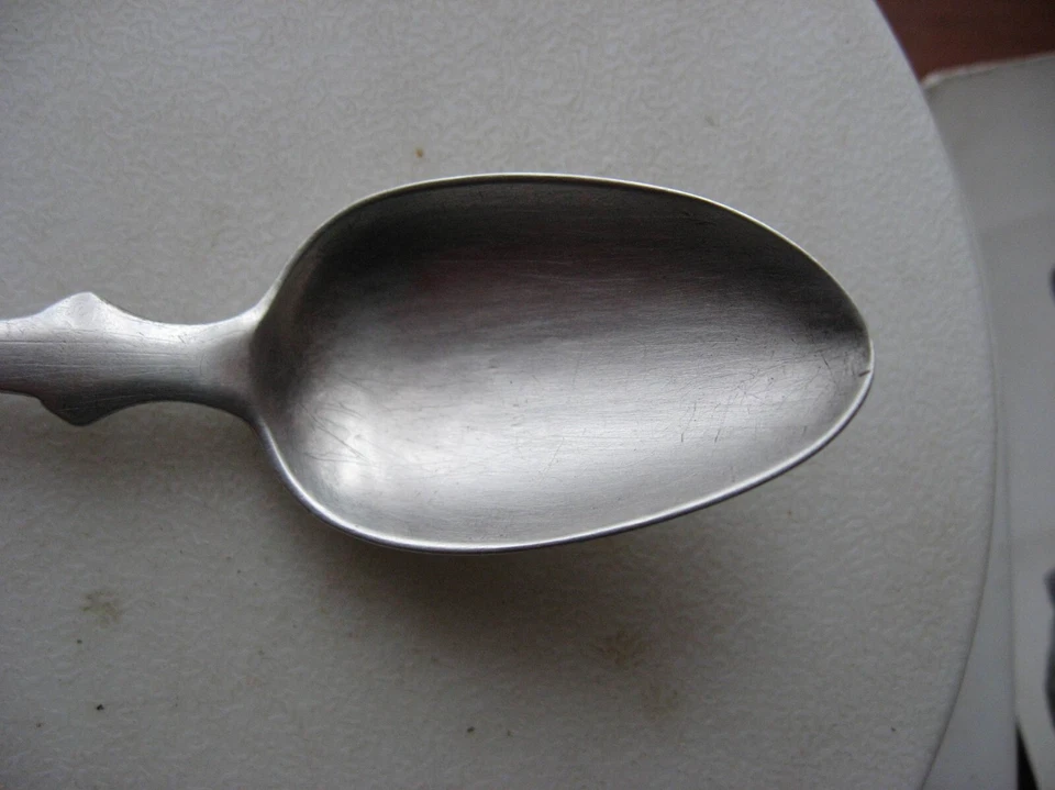 古董银茶匙 84 标准带花押字,俄罗斯帝国,1836 年,稀有 — 第 3/4 张图片