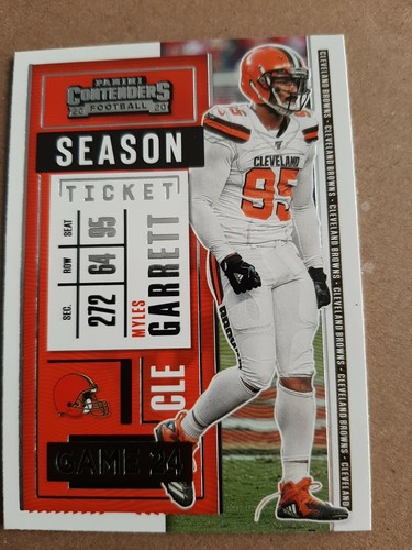 2020 Panini Contenders Football #80 Myles Garrett Season Ticket Cleveland Browns - Bild 1 von 2