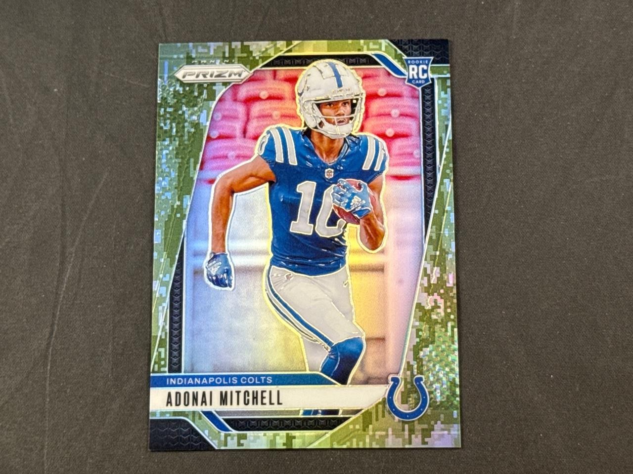 2024 PANINI PRIZM ADONAI MITCHELL #303 ROOKIE FOREST CAMO PRIZMS 13/15 COLTS RC