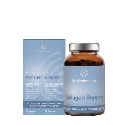 Beauty Caps Collagen Support 60 Kapsel,Aminosäuren-Komplex vegan Dr. Niedermaier