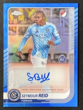 Seymour Reid 2025 Topps Chrome MLS Blue Refractor Auto RC /150 #CA-SR