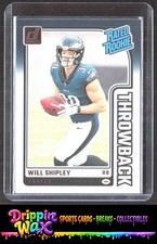 🔥Will Shipley 2024 Donruss Rated Rookies Throwback #29 SKU22-1🔥