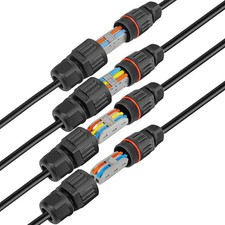 2/3Pin Waterproof Junction Box Case Electrical Cable Wire Connector Outdoor IP68