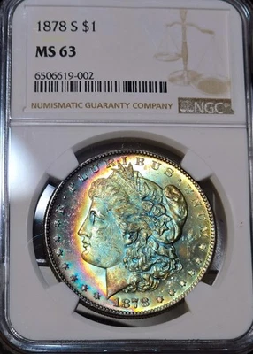 1878 MS 63 Graded Morgan US Dollars for sale | eBay