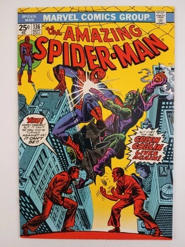 The Amazing Spider-Man #136 VF 8.0 (Marvel 1974) 1st Harry as Green Goblin