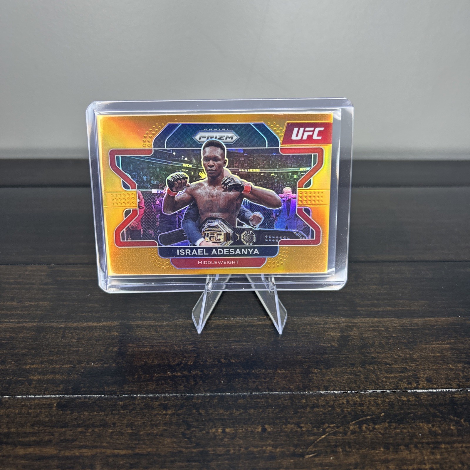 2022 Panini Prizm UFC Orange Prizm /99 Israel Adesanya #23