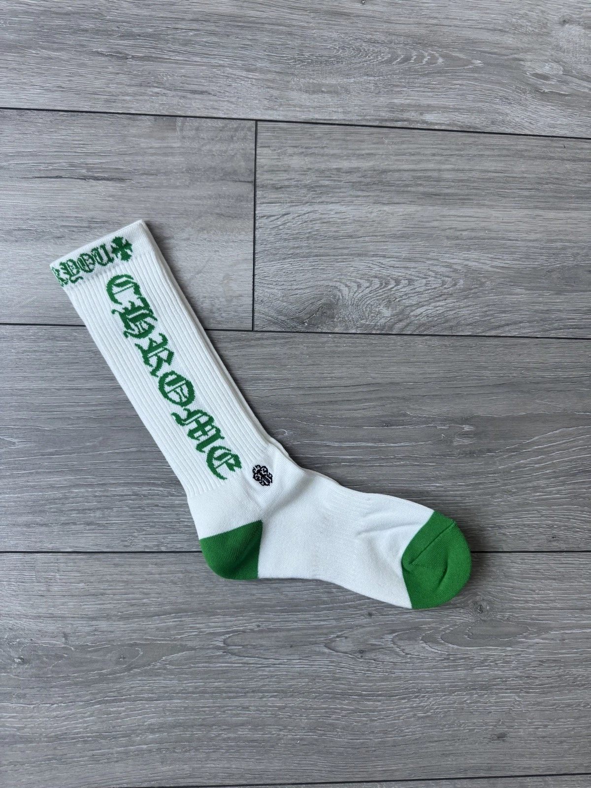 Chrome Hearts Logo Socks X1 Green Only