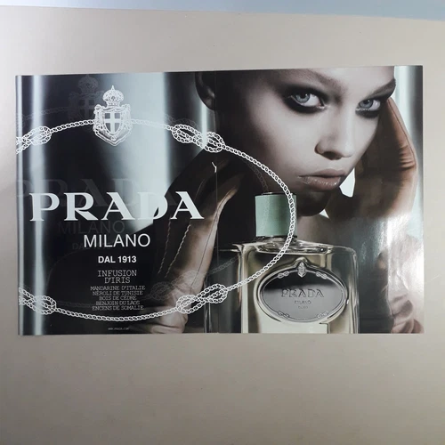 Prada Womens Perfume Original 2008 Double page Paper Magazine Advert