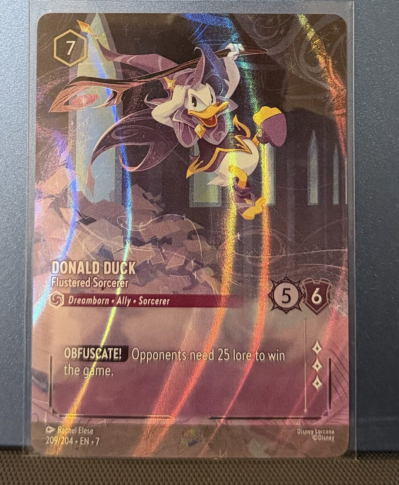 Lorcana Archazia's Island Donald Duck - Flustered Sorcerer ENCHANTED 209/204