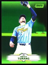 2025 Topps Stadium Club - Brice Turang #193 Lime Green Foil
