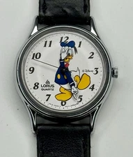 Vintage Lorus Disney Donald Duck Quartz Wrist Watch by Seiko V515-6000 (AI)