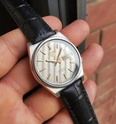 Seiko 1998 SKZ475 Grey Checkboard Sunburst Dial Retro Rare Vintage Auto JDM SS