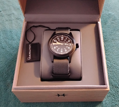 Stealthy 38mm Black PVD Hamilton Khaki Field Mechanical (H69409930)!