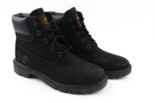 Timberland A4042 Boys Boots EU36 UK3.5 Black Leather Waterproof High Top