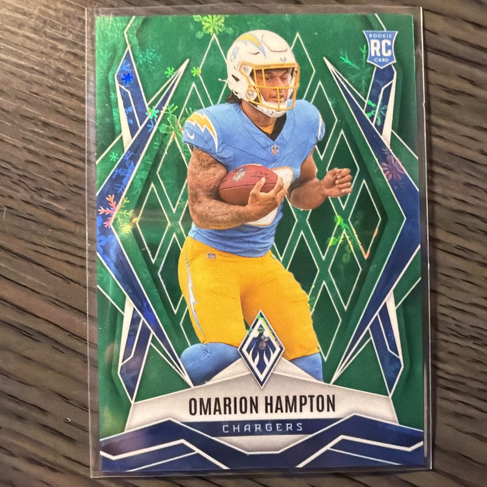 2025 Panini Phoenix - Rookies Omarion Hampton #192 Green Winter /149 (RC)
