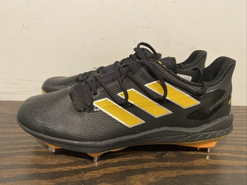 Adidas Adizero Afterburner 7 Baseball Cleats Black Yellow Men's Size 7