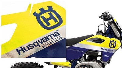 Factory Effex Chrome Series Radiator Shroud Graphic Kit #27-03604 Husqvarna