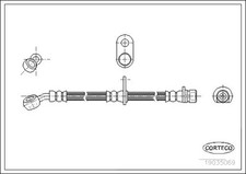 Flexible de frein Honda CRX