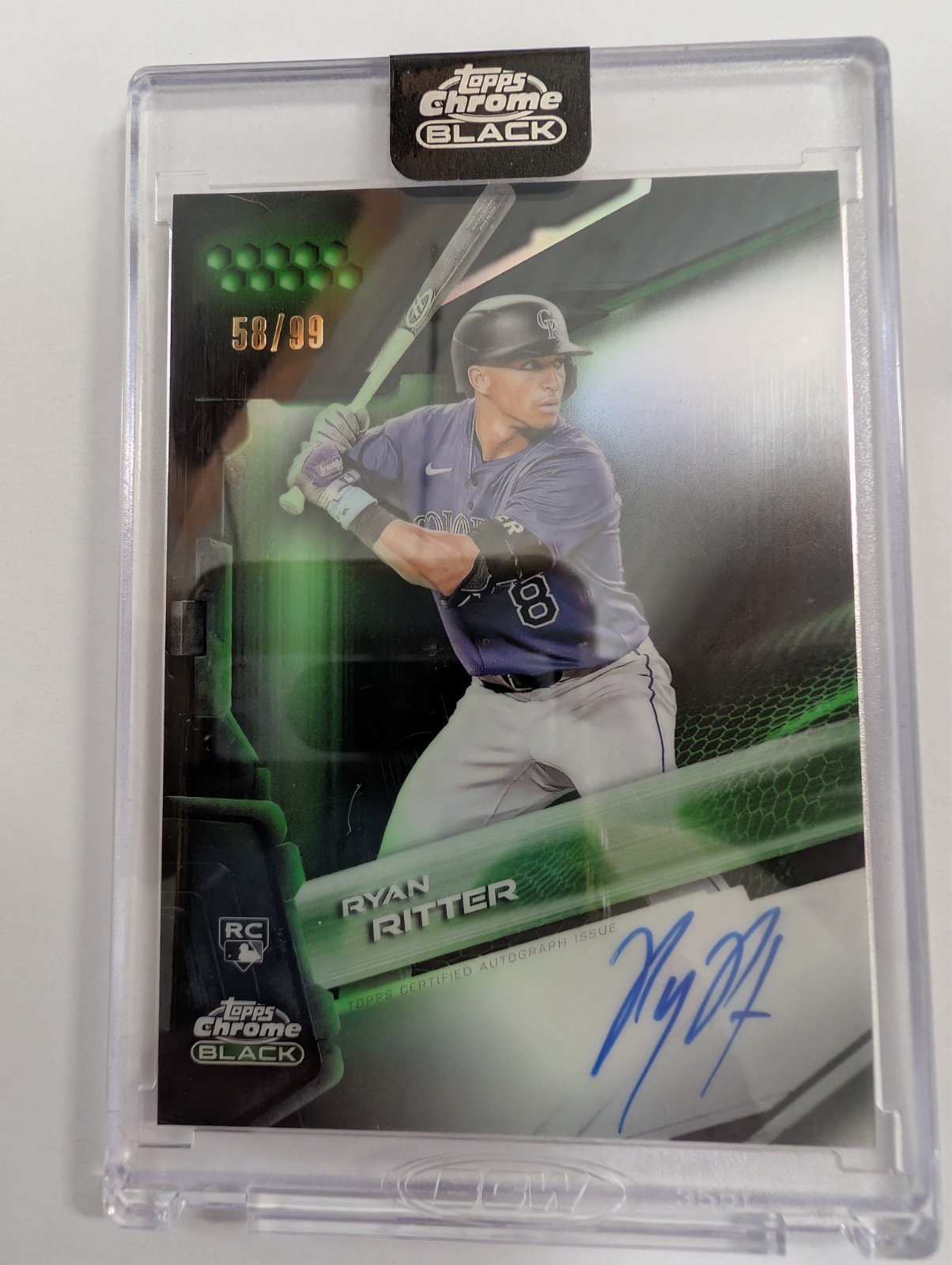 12 Topps Baseball cards: autos, numbered, patch view 7