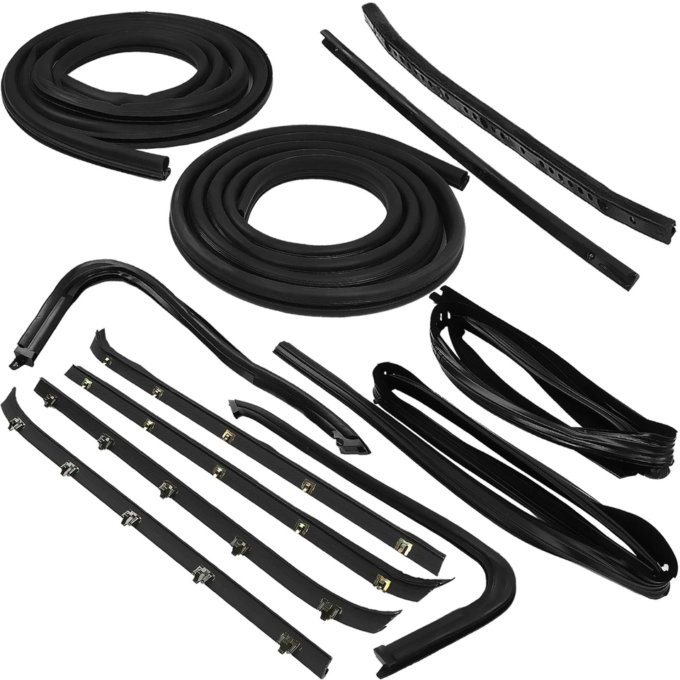 12PC Door Weatherstrip Rubber Seal Kit For 73-80 Chevy GMC Pickup Truck 13600166 Foto 2 de 4
