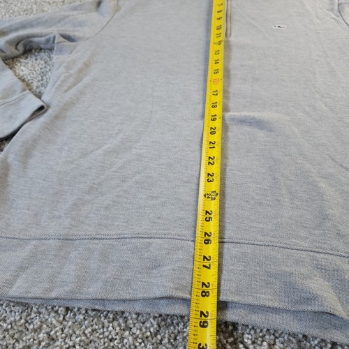 Vineyard Vines Sweater Mens Medium Gray Pullover Quarter Zip Golf Sweater Pima - Picture 6 of 7