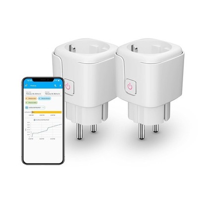 THIRDREALITY Zigbee Smart-Steckdose mit Stromverbrauchsmessung, 2 Stück (Typ