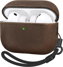 Handcrafted Crazy Horse Leather Case for Airpods Pro 3 Case 2025 Top Grade Vin