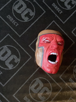 DC McFarlane Collector Edition Mr. Terrific JSA Interchangeable FACE PLATE-ANGRY
