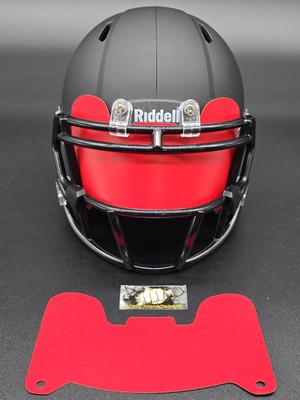 Custom Red Matte Mini Helmet Visor (Thin Flexi Style)  **See Description**