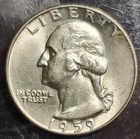 1959-D 25C Washington Quarter Xf Details