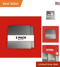 Industrial-Grade 2 Pack of 12" x 12" Mild Steel Sheets for Versatile Projects