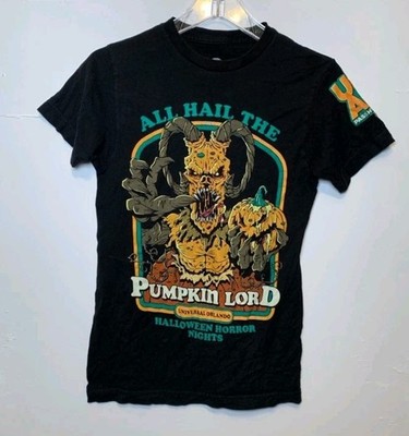 Universal Orlando Halloween Horror Nights All Hail The Pumpkin Lord Shirt XS