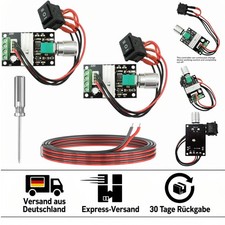 DC Motor Drehzahlregler 2er Set mit LED-Anzeige - 6V-28V, 80W Leistung