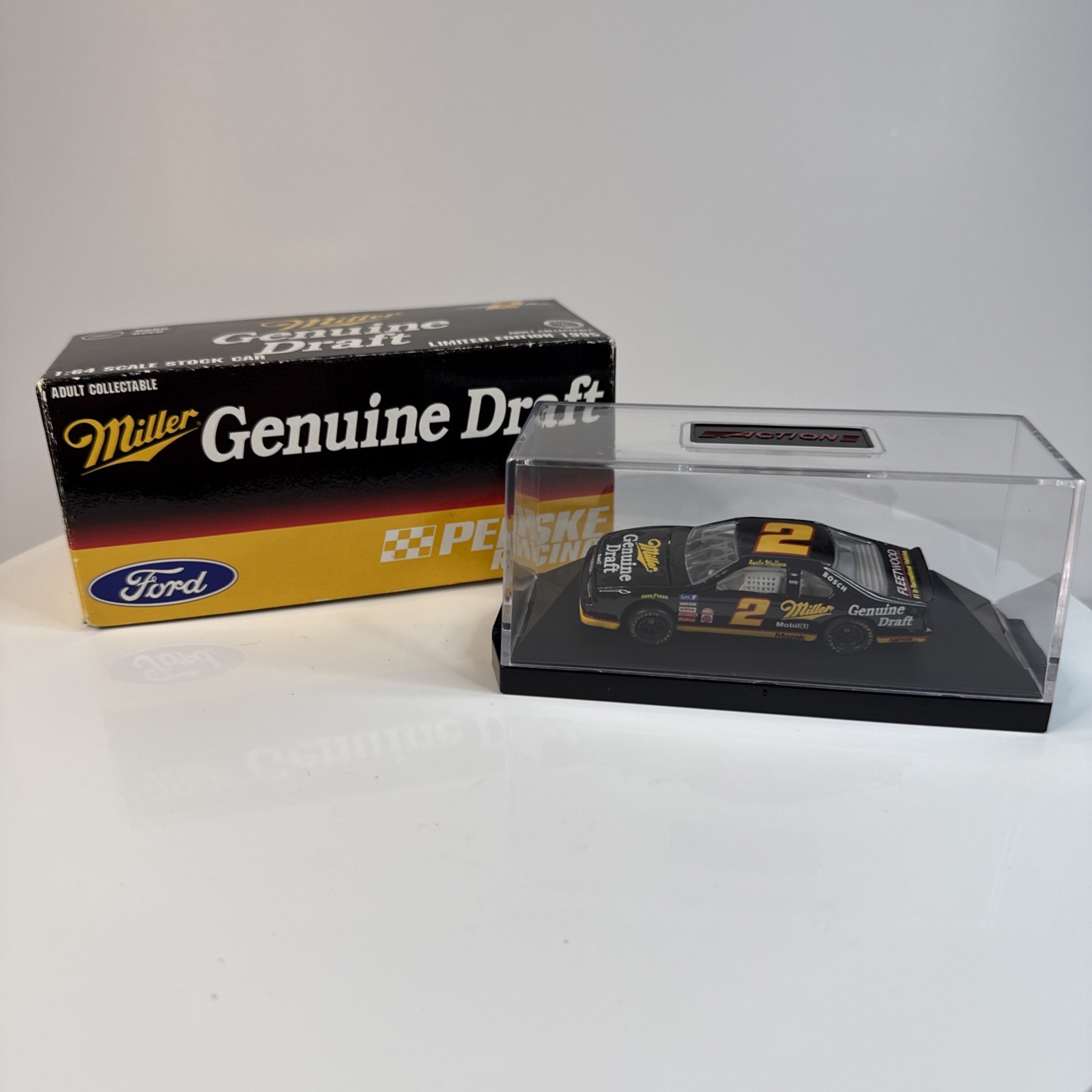RUSTY WALLACE #2 MILLER DRAFT FORD CAR ACTION 1:64 RCCA NASCAR DIECAST LIMITED